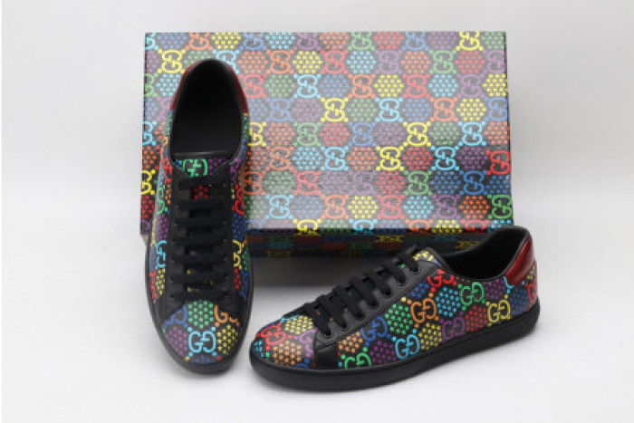 G*u*i ace embroidered low-top sneaker 610085 h2020 1110
