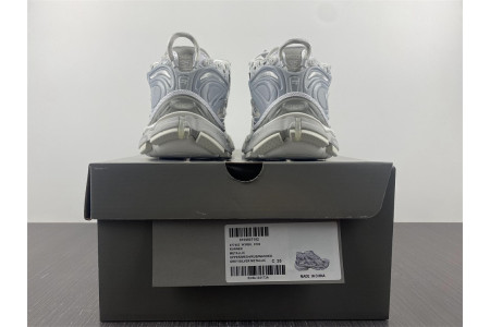 BALCIA Track Runner White Grey Silver